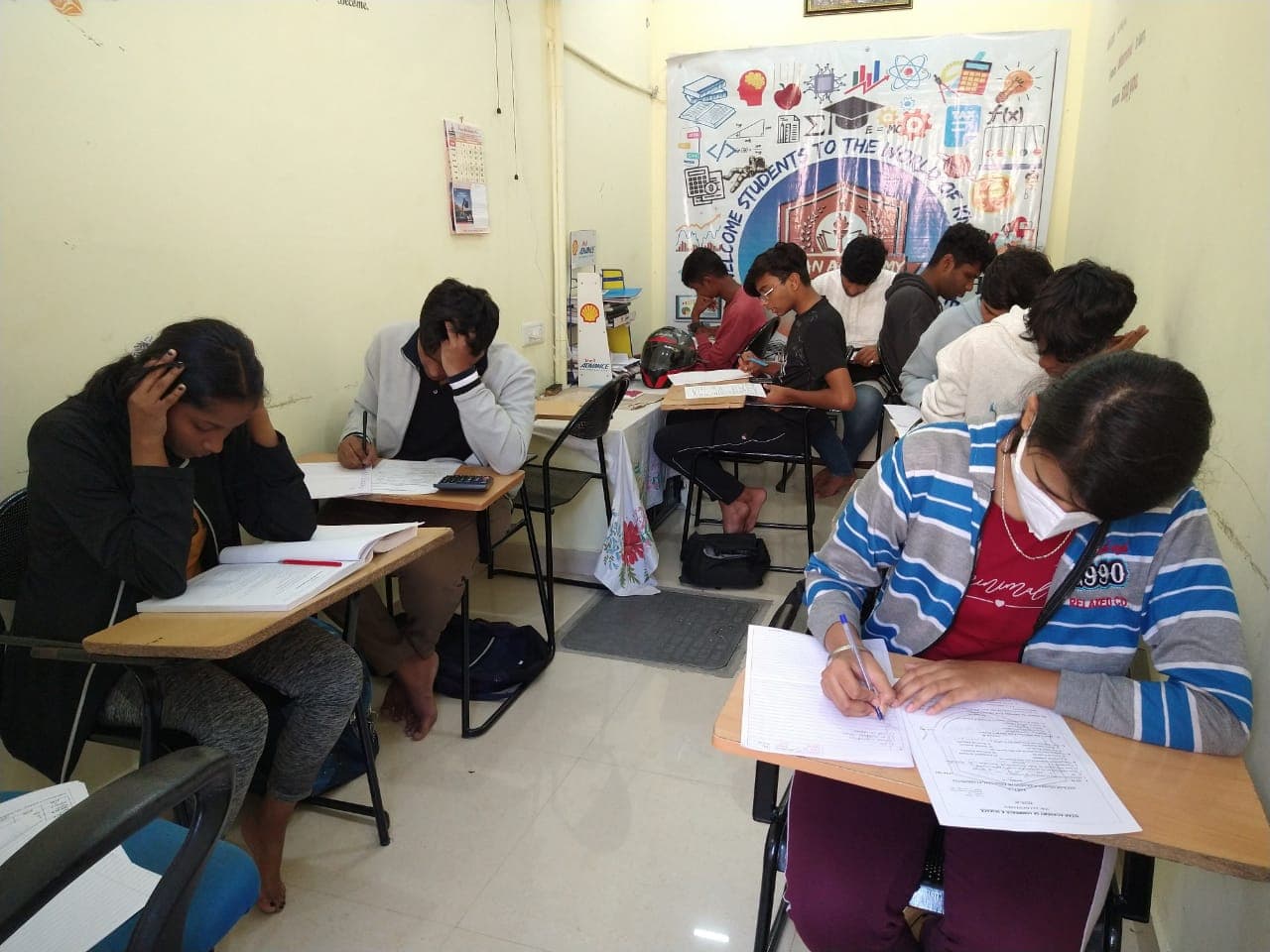 Students Writing Exam